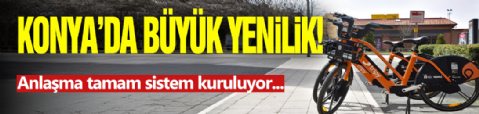 Konya Bisiklet Paylaşım Sistemi Kuruyor!