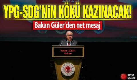 YPG-SDG'nin kökü kazınacak! Bakan Güler'den net mesaj