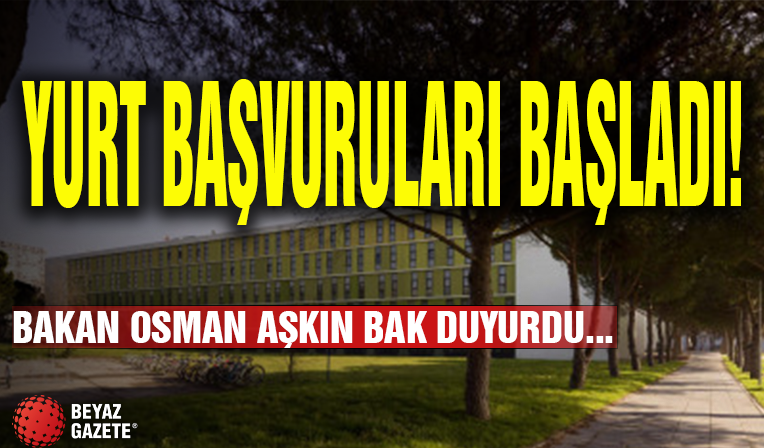 Yurt Başvuruları Başladı!