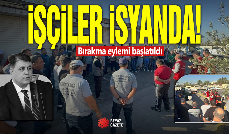 İzmir Karşıyaka'da işçiler eylemde