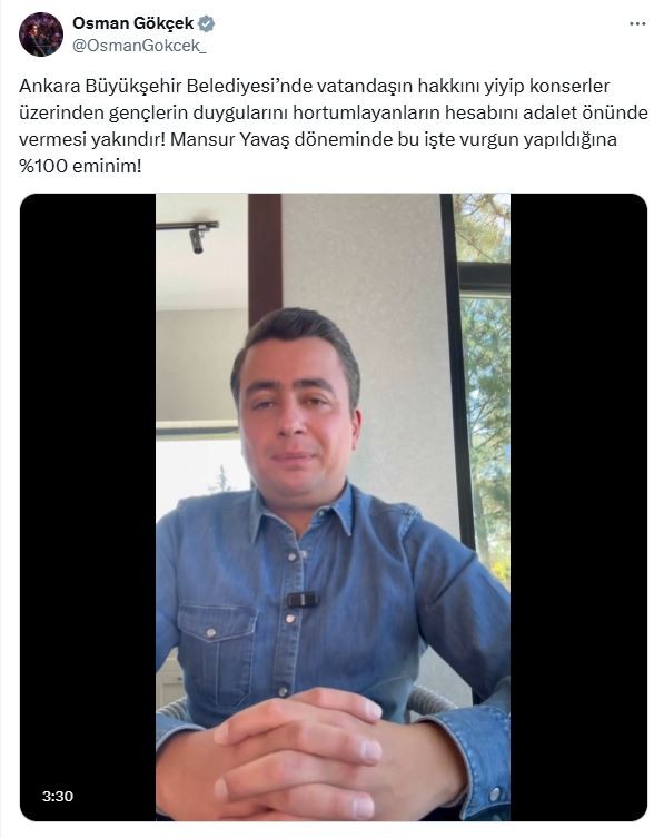 Bir vurgun daha ortaya çıkıyor! Osman Gökçek o sözlerle duyurdu