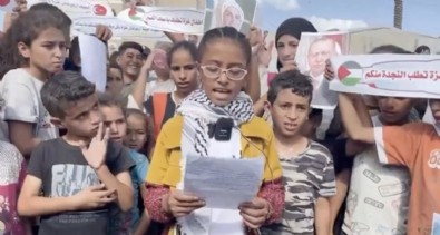 Gazzeli çocuklardan Cumhurbaşkanı Erdoğan'a yürek yakan çağrı: Umudumuz sizde