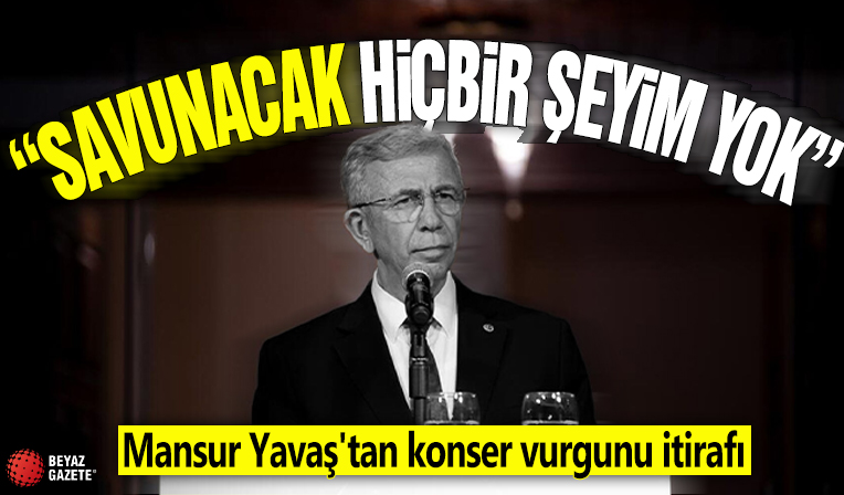 Mansur Yavaş'tan konser vurgunu itirafı! 'Savunacak hiçbir şeyim yok'