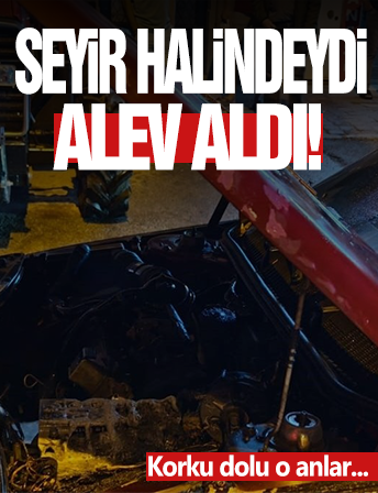 Seyir Halindeydi, Alev Aldı! Korku Dolu O Anlar...