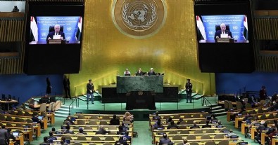 Mahmud Abbas'tan BM'ye video mesaj! Filistin'i tanıyan ülkelere teşekkür etti