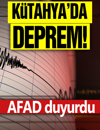 Kütahya'da Deprem! 5.4...