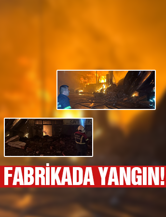 Uşak'ta Fabrika Yangını!