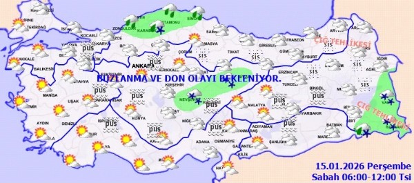 Meteoroloji Uyardı! Rüzgar Ve Don...