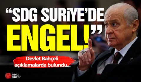 Devlet Bahçeli'den Suriye Açıklaması!