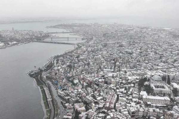 İstanbul'un Beyaz Manzarası!