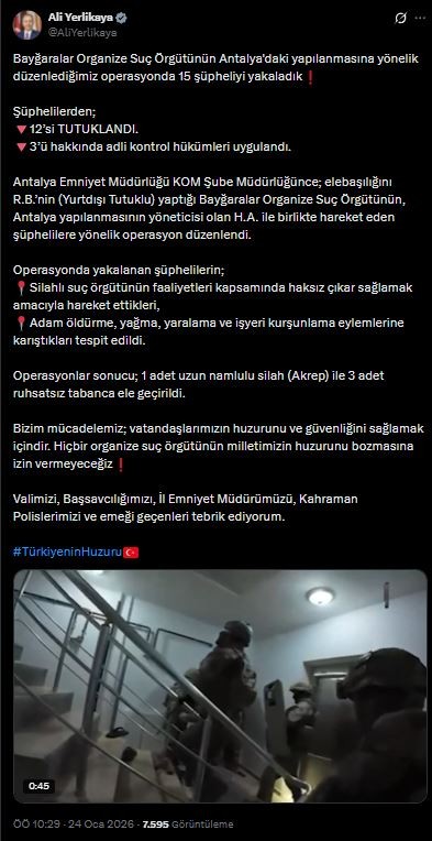 Çeteye Büyük Darbe! Bayğaralar Suç Örgütüne Operasyon