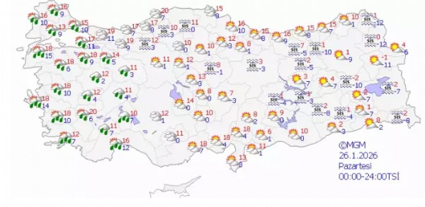 Meteoroloji Uyardı! Sağanak Yolda...