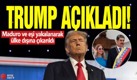 Trump açıkladı! Maduro ve eşi yakalanarak ülke dışına çıkarıldı