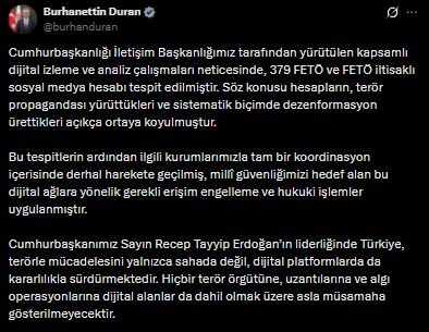 Devlet Radarına Yakalandılar! İletişim Başkanı Duyurdu