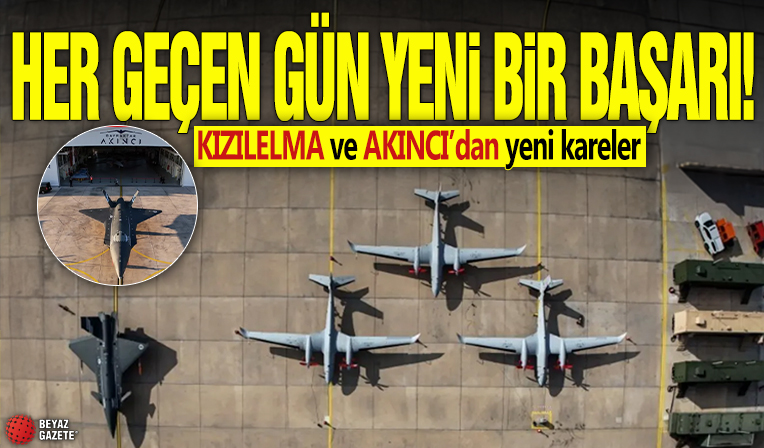 Her geçen gün yeni bir başarı! KIZILELMA ve AKINCI’dan yeni kareler