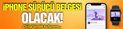 iPhone Sürücü Belgeniz Olacak!