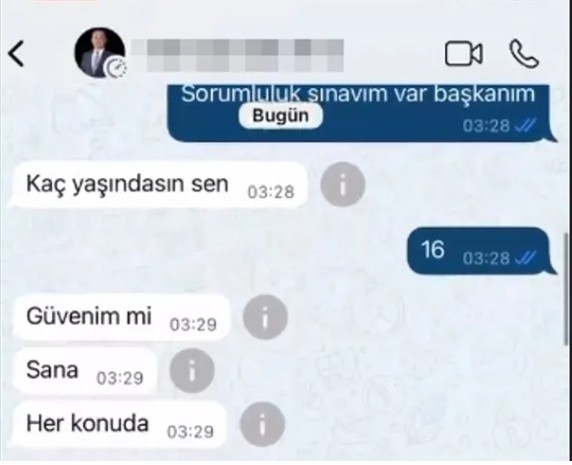 CHP'li Başkandan 16 Yaşındaki Kıza Taciz! İğrenç Mesajlar...