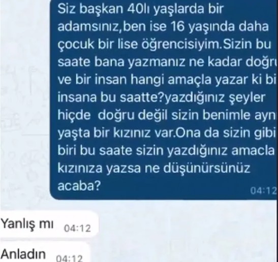 CHP'li Başkandan 16 Yaşındaki Kıza Taciz! İğrenç Mesajlar...