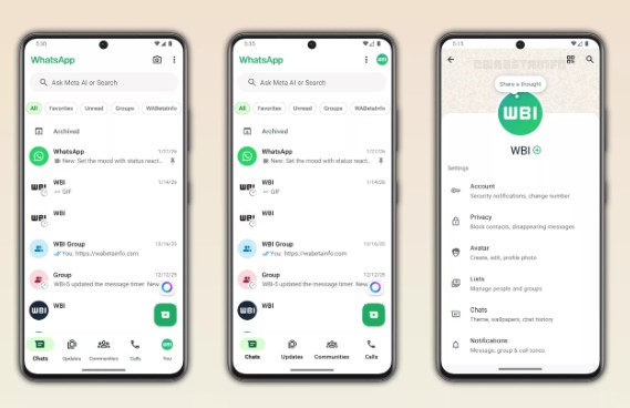 WhatsApp Android Arayüzünü Yeniliyor!