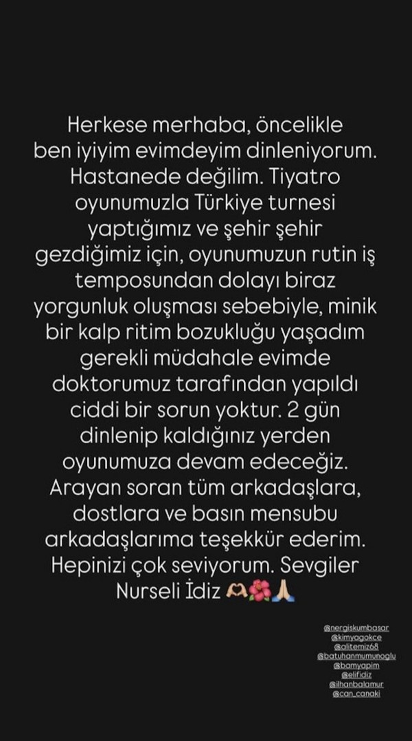 Nurseli İdiz'den Korkutan Haber