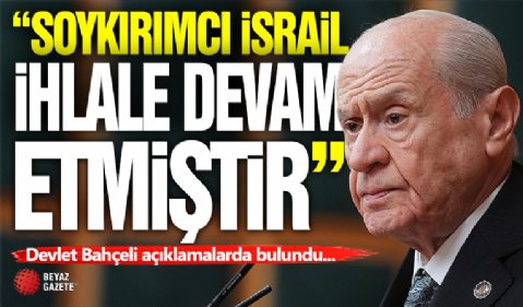 Devlet Bahçeli'den Önemli Açıklamalar!