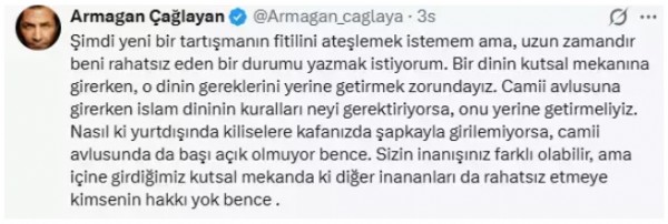 Armağan Çağlayan Saygıya Davet Etti!