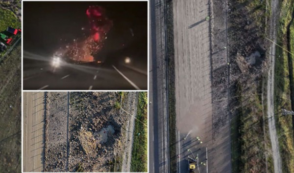 Balıkesir'de F-16 Savaş Uçağı Otoyola Düştü!