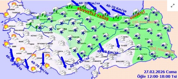 Meteoroloji Duyurdu! Fırtına Yağmur...
