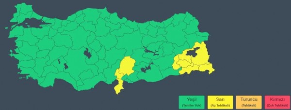 Meteoroloji Uyardı! Sarı Kodlu Uyarı...