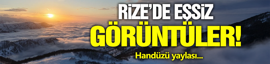 Rize'de Bulutların Eşsiz Görüntüsü!