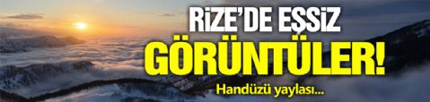 Rize'de Bulutların Eşsiz Görüntüsü!