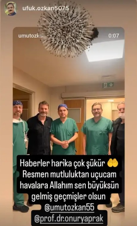 Ufuk Özkan'dan Ameliyat Sonrası İlk Görüntüler!