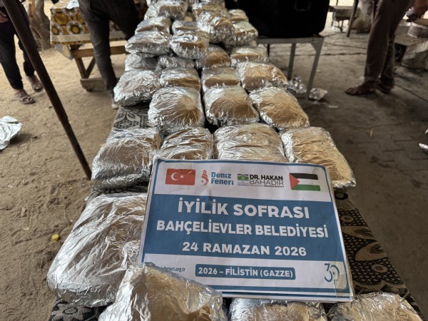BAHÇELİEVLER’DEN GAZZE’YE İYİLİK SOFRASI