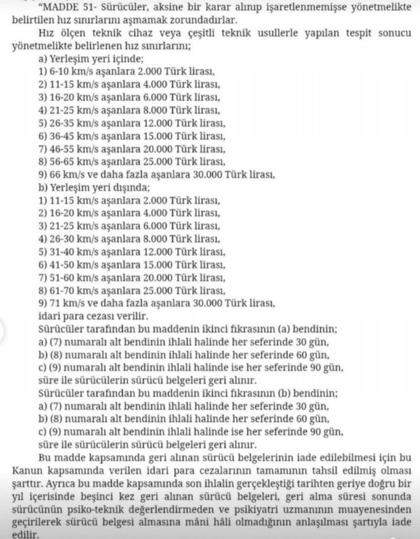 Radar Toleransı Sona Erdi! 6 km/s Hız Aşımına Ceza