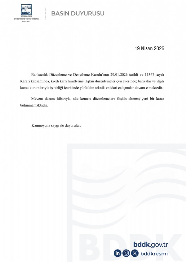 Limit İddiaları Gündem Oldu! BDDK Açıkladı