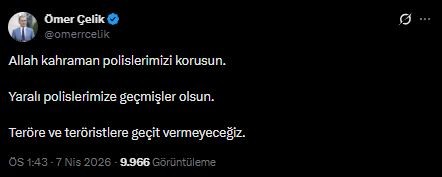 Teröristlere Geçit Yok! AK Parti Sözcüsü Çelik'ten Kararlılık Mesajı