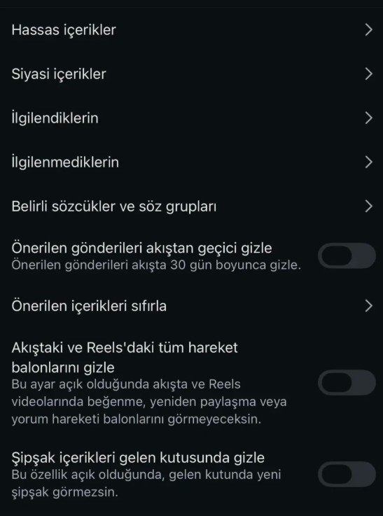 Instagram Şipşak Nasıl Kapatılır?