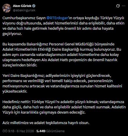 Akın Gürlek Duyurdu! 'Türkiye Yüzyılı' Vizyonu İçin Dev Adım