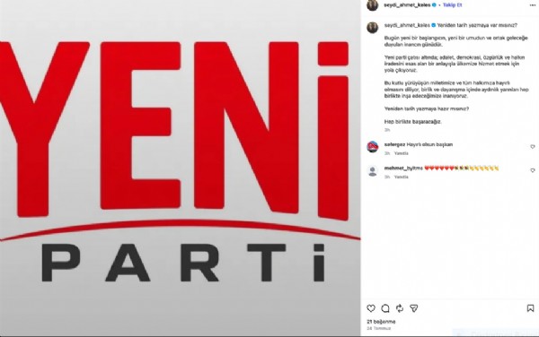 YENİ PARTİ MİLLETVEKİLİ MELİH MERİÇ BIÇAKLANDI